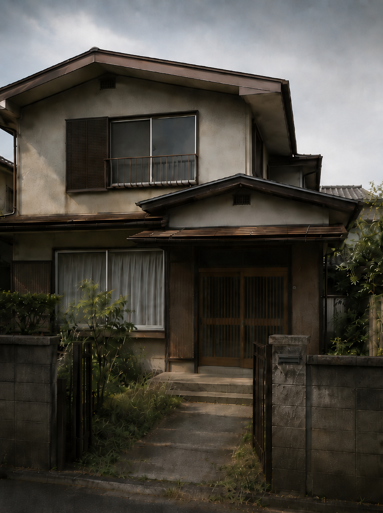 古い中古住宅の外観・リノベーション前のビフォーイメージ